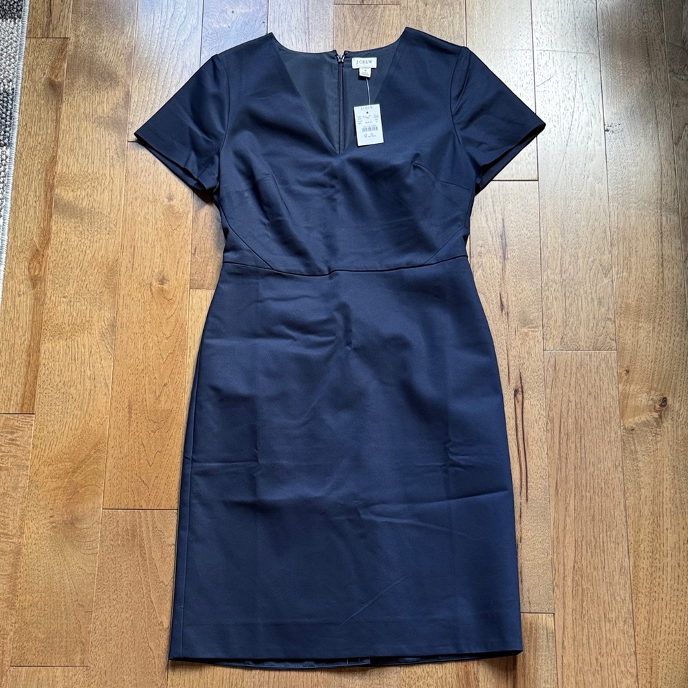 J. Crew Factory Navy Midi Dress